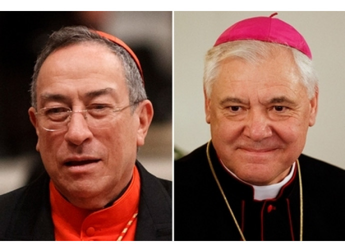 I cardinali Maradiaga e Muller